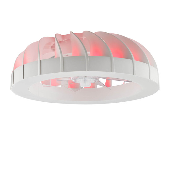 Brilliant Fanora LED Deckenleuchte 46cm mit Ventilator 30W Weiß Ventilator, Nachtlicht, Timer G81080/05