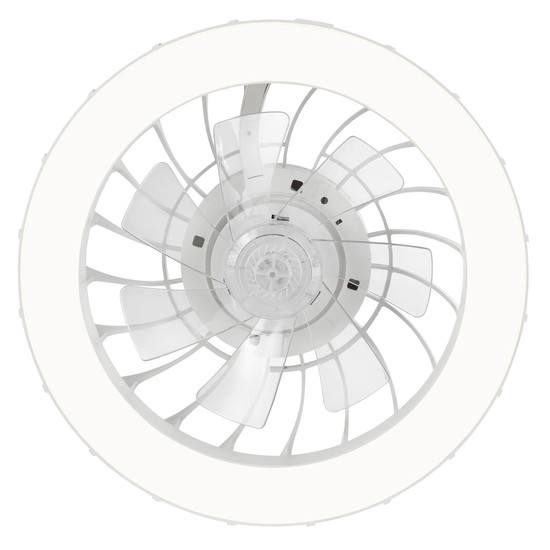 Brilliant Fanora LED Deckenleuchte 46cm mit Ventilator 30W Weiß Ventilator, Nachtlicht, Timer G81080/05