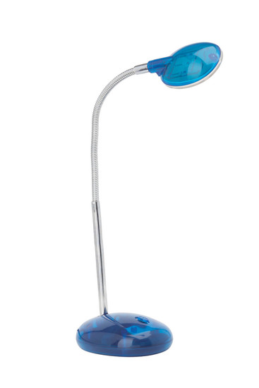 Brilliant Timmi LED Tischleuchte 1,5W Tageslichtweiß Transparent Blau G92927/03