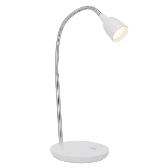 Brilliant Anthony LED Tischleuchte 2,4W Warmweiß Eisen Weiß G92935/05