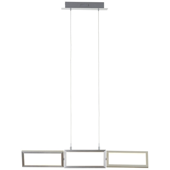 Brilliant Tunar LED Pendelleuchte, 3-flammig 34W Warmweiß Aluminium G93450/21