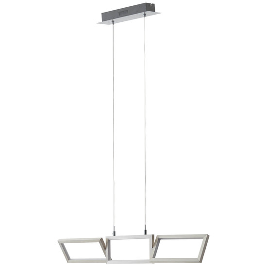 Brilliant Tunar LED Pendelleuchte, 3-flammig 34W Warmweiß Aluminium G93450/21