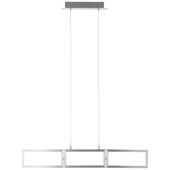 Brilliant Tunar LED Pendelleuchte, 3-flammig 34W Warmweiß Aluminium G93450/21