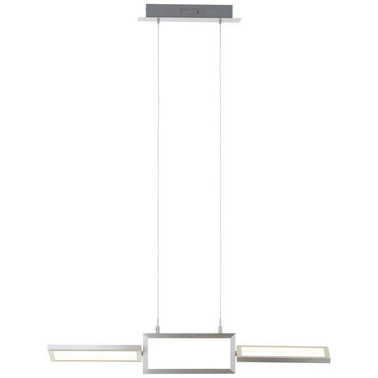 Brilliant Tunar LED Pendelleuchte, 3-flammig 34W Warmweiß Aluminium G93450/21