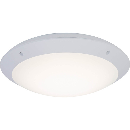 Brilliant Medway LED Außenwand- und Deckenleuchte 31cm 12W Neutralweiß IP66 Weiß G96053/05