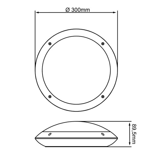 Brilliant Medway LED Außenwand- und Deckenleuchte 31cm 12W Neutralweiß IP66 Weiß G96053/05