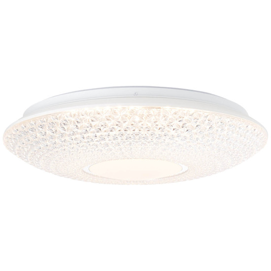 Brilliant Nunya LED Deckenleuchte 42cm 24W Warmweiß Weiß Chrom G97011/05