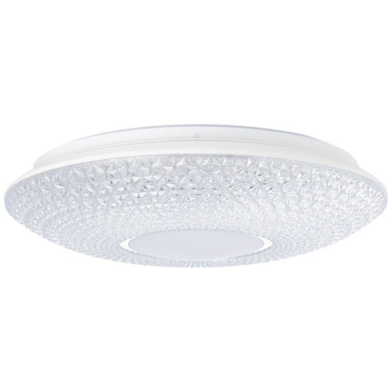 Brilliant Nunya LED Deckenleuchte 42cm 24W Warmweiß Weiß Chrom G97011/05