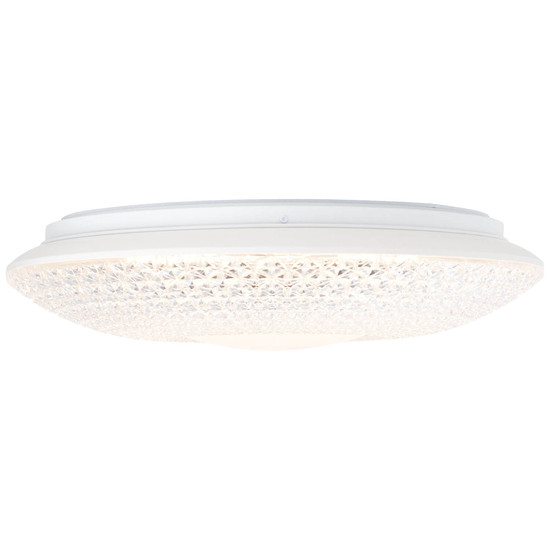 Brilliant Nunya LED Deckenleuchte 42cm 24W Warmweiß Weiß Chrom G97011/05