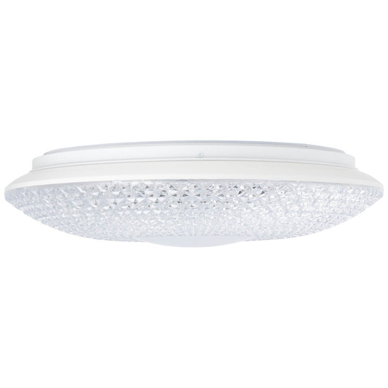 Brilliant Nunya LED Deckenleuchte 42cm 24W Warmweiß Weiß Chrom G97011/05