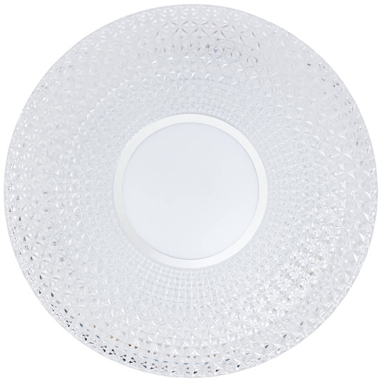 Brilliant Nunya LED Deckenleuchte 42cm 24W Warmweiß Weiß Chrom G97011/05