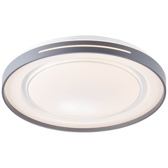 Brilliant Barty LED Wand- und Deckenleuchte 48cm 30W Weiß Dunkelgrau Nachtlicht, Timer G97158/72