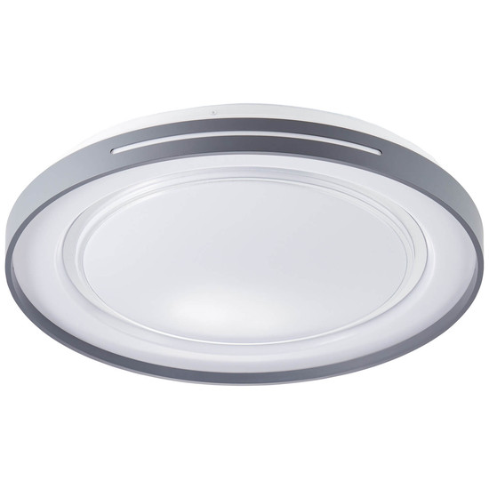 Brilliant Barty LED Wand- und Deckenleuchte 48cm 30W Weiß Dunkelgrau Nachtlicht, Timer G97158/72