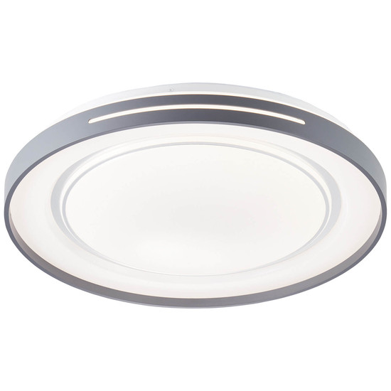 Brilliant Barty LED Wand- und Deckenleuchte 48cm 30W Weiß Dunkelgrau Nachtlicht, Timer G97158/72