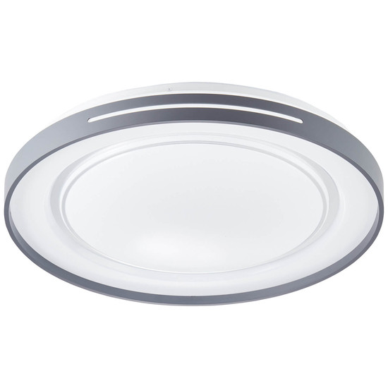 Brilliant Barty LED Wand- und Deckenleuchte 48cm 30W Weiß Dunkelgrau Nachtlicht, Timer G97158/72