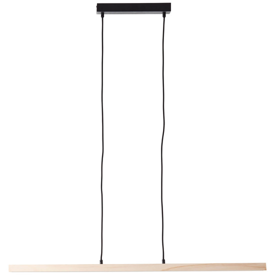 Brilliant Arion LED Pendelleuchte 22W Warmweiß Schwarz Holz FSC® G99072/76