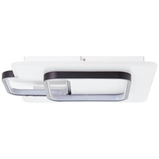 Brilliant Rezia LED Deckenleuchte 45x40cm 36W Warmweiß Weiß Schwarz G99387/75