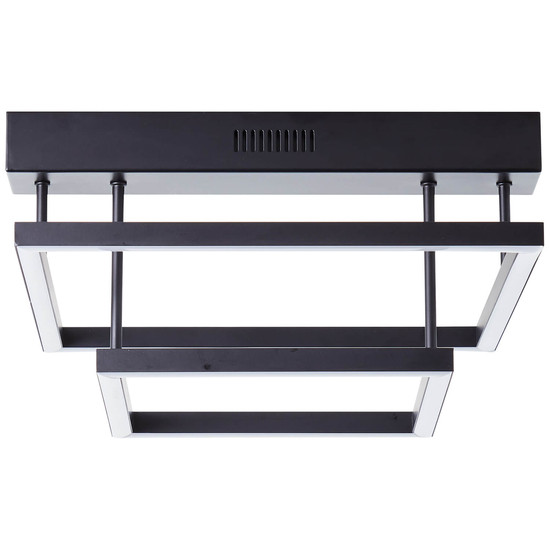 Brilliant Ranut LED Deckenleuchte, 2-flammig 34W Warmweiß Schwarz Memory Funktion G99493/06