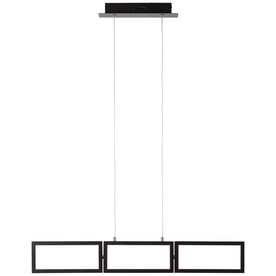 Brilliant Ranut LED Pendelleuchte, 3-flammig 34W Warmweiß Schwarz Memory Funktion G99495/06