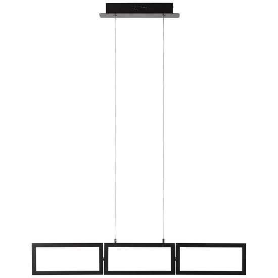 Brilliant Ranut LED Pendelleuchte, 3-flammig 34W Warmweiß Schwarz Memory Funktion G99495/06