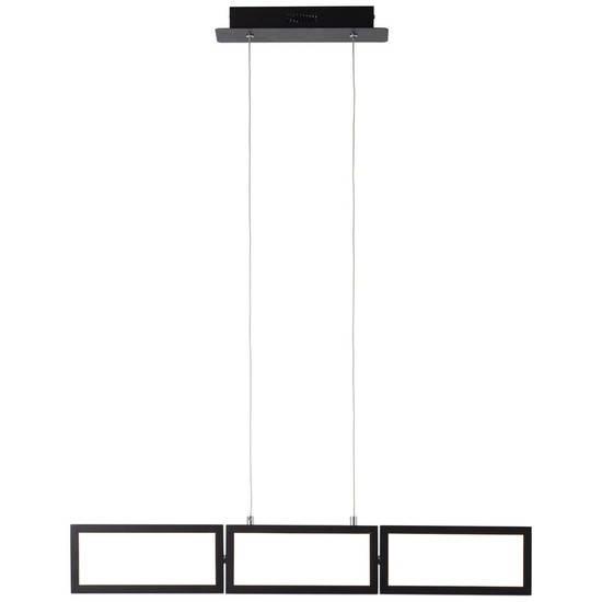 Brilliant Ranut LED Pendelleuchte, 3-flammig 34W Warmweiß Schwarz Memory Funktion G99495/06