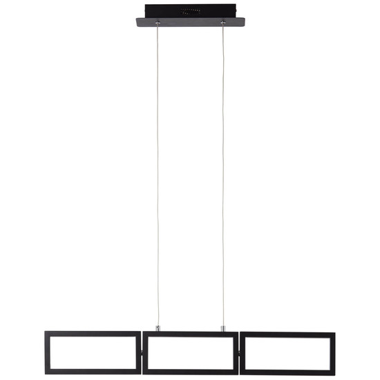 Brilliant Ranut LED Pendelleuchte, 3-flammig 34W Warmweiß Schwarz Memory Funktion G99495/06