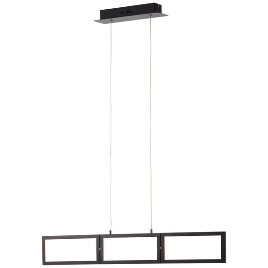 Brilliant Ranut LED Pendelleuchte, 3-flammig 34W Warmweiß Schwarz Memory Funktion G99495/06
