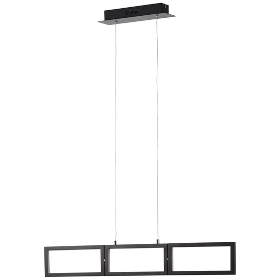 Brilliant Ranut LED Pendelleuchte, 3-flammig 34W Warmweiß Schwarz Memory Funktion G99495/06