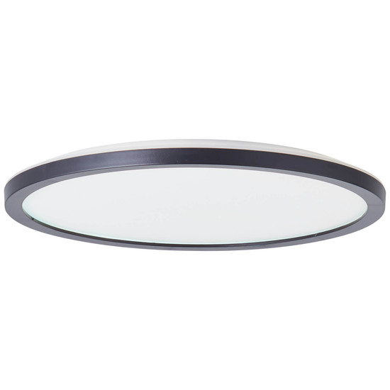 Brilliant Brennan LED Deckenaufbau-Paneel 30cm 17,5W Neutralweiß IP44 Schwarz Weiß Memory Funktion G99653/26