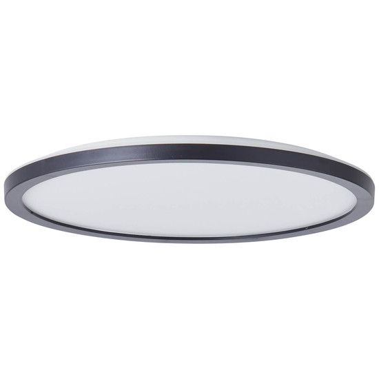 Brilliant Brennan LED Deckenaufbau-Paneel 30cm 17,5W Neutralweiß IP44 Schwarz Weiß Memory Funktion G99653/26