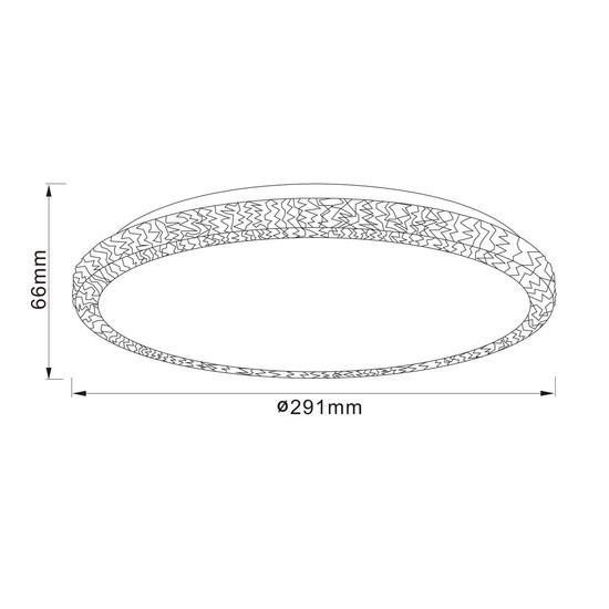 Brilliant Dasie LED Deckenleuchte 29,5cm 12W Neutralweiß Weiß Sternenglanz G99700/05