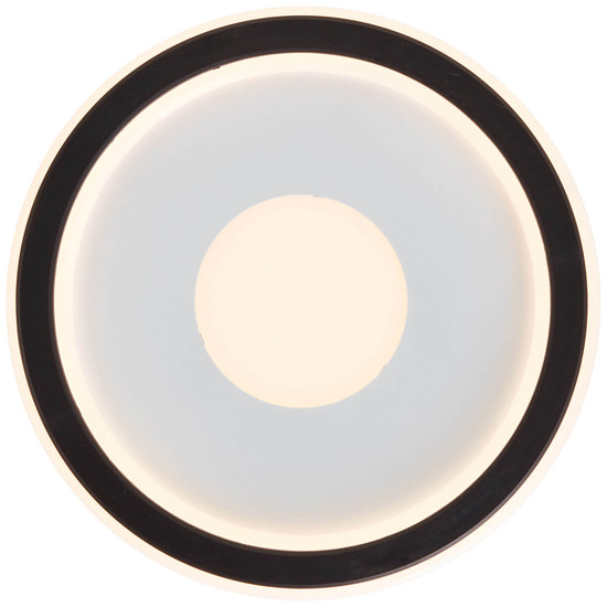 Brilliant Vegas LED Deckenleuchte 25cm 20W Warmweiß Weiß Schwarz G99701/76