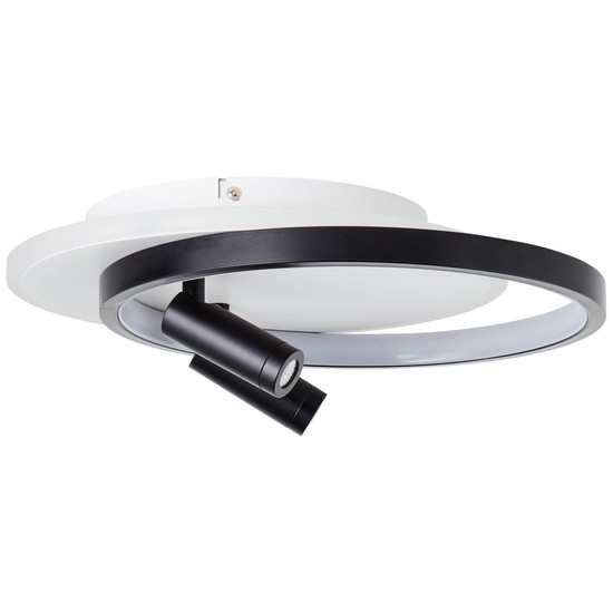 Brilliant Eunomia LED Deckenleuchte 35x30cm, 2-flammig 30W Warmweiß Schwarz Weiß Memory Funktion G99753/76