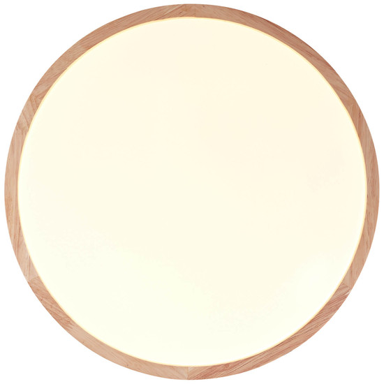 Brilliant Brodsky LED Deckenleuchte 38cm 24W Warmweiß Holz Hell Weiß FSC® G99790/75