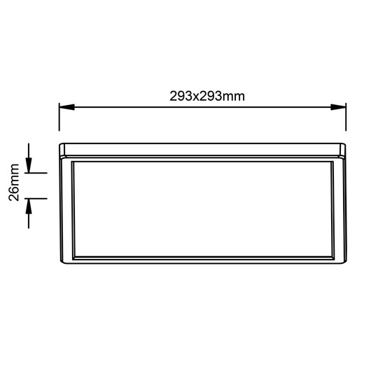 Brilliant Milton LED Deckenaufbau-Paneel 29x29cm 18W Neutralweiß Weiß G99876A05