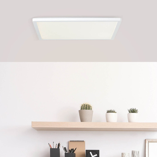 Brilliant Milton LED Deckenaufbau-Paneel 42x42cm 24W Neutralweiß Weiß G99877A05