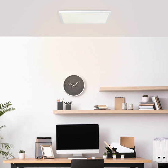 Brilliant Milton LED Deckenaufbau-Paneel 42x42cm 24W Neutralweiß Weiß G99877A05