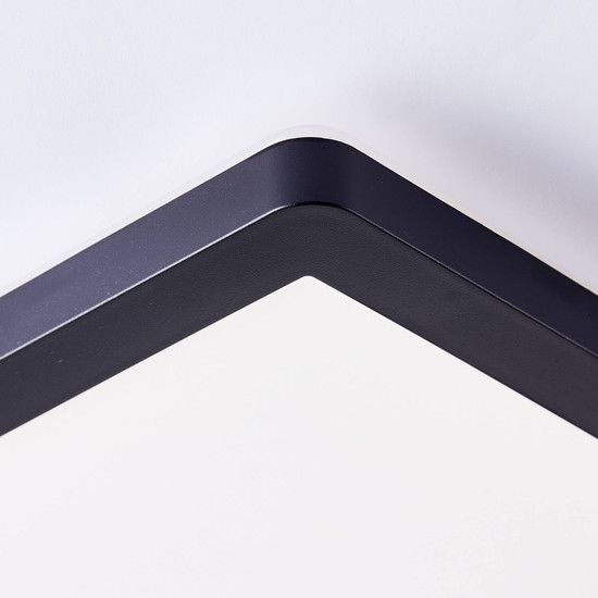 Brilliant Milton LED Deckenaufbau-Paneel 42x42cm 24W Neutralweiß Schwarz Weiß G99877A76