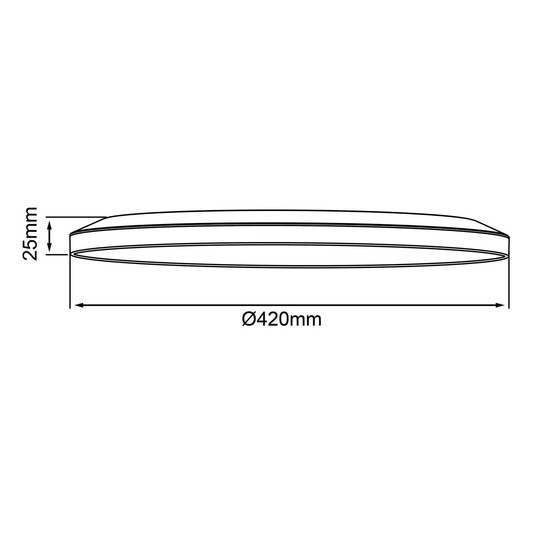 Brilliant Sorell LED Deckenaufbau-Paneel 42cm 24W Weiß Memory Funktion, Nachtlicht, Timer G99879A05