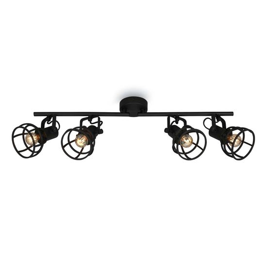Briloner KORBO BLACK E14 Spotleuchte 4-fach Schwarz