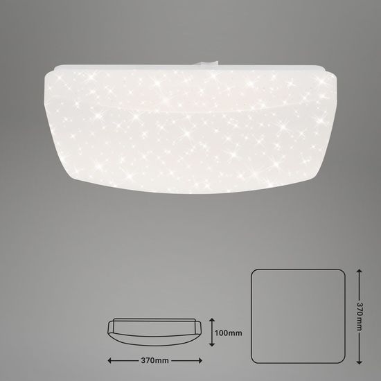 Briloner ELIPSO LED Deckenleuchte Sternendekor 18W Weiß Neutralweiss