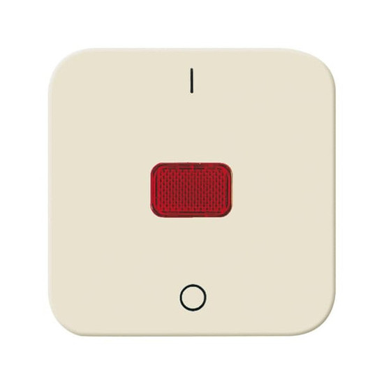 Busch-Jaeger Wippe mit roter Kalotte, mit Aufdruck 2CKA001731A0249 2508-212