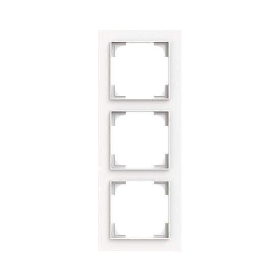 Busch-Jaeger Abdeckrahmen 3-fach studioweiß matt - Busch-art linear Busch-art linear 2CKA001754A4854 1723-44M