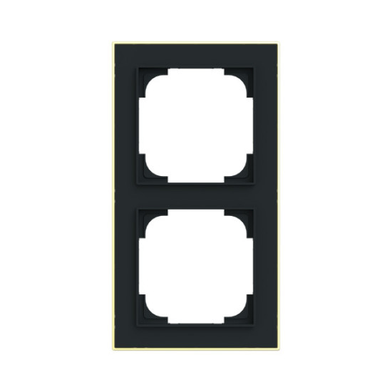 Busch-Jaeger Rahmen 2-fach mit Dekorring Busch-art linear 2CKA001754A4909 1722-453M