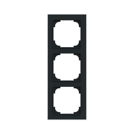 Busch-Jaeger Rahmen 3-fach mit Dekorring Busch-art linear 2CKA001754A4916 1723-456M