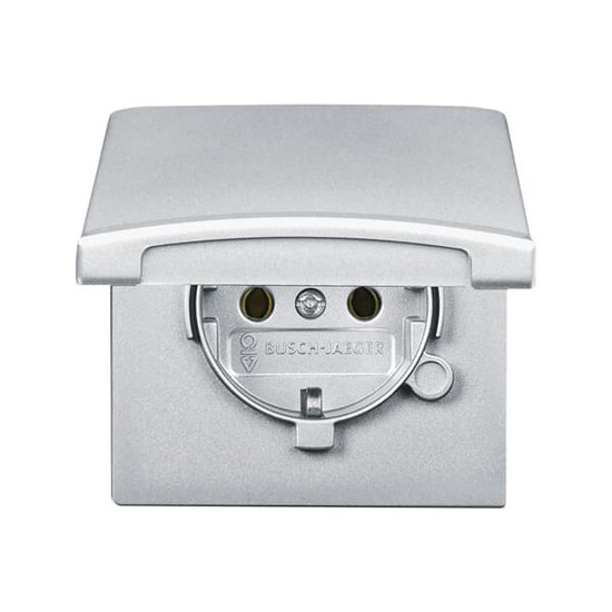 Busch-Jaeger Schuko Steckdosen-Einsatz mit Klappdeckel 2CKA002064A0288 20 EUGK-33-101