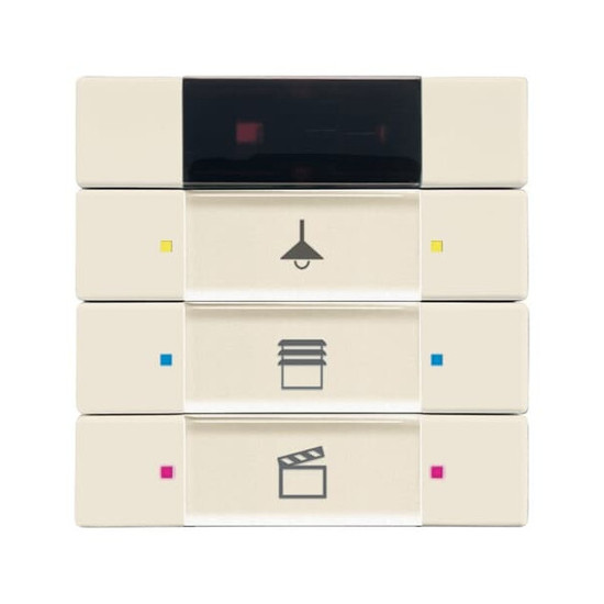 Busch-Jaeger Bedienelement 3/6-fach, mit IR-Schnittstelle Multifunktion/Farbkonzept 2CKA006135A0143 6129/01-82