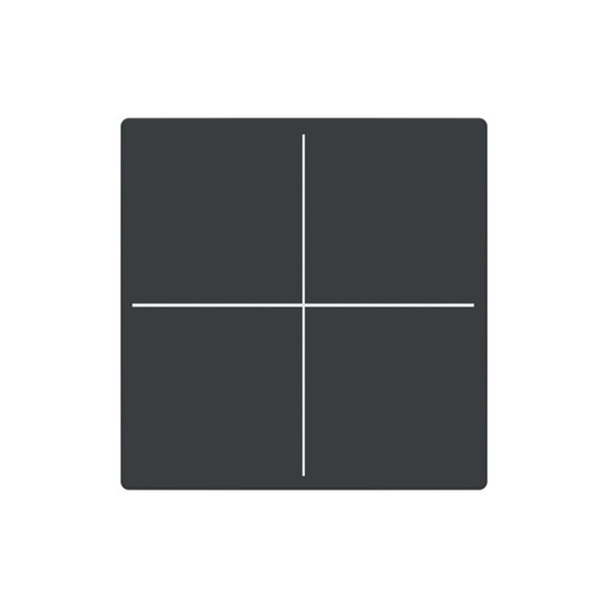 Busch-Jaeger Abdeckung, 4-fach für Keypad Format 63 - solo/future LFW/A.4.63.11-81 2CKA006199A0066 LFW/A.4.63.11-81