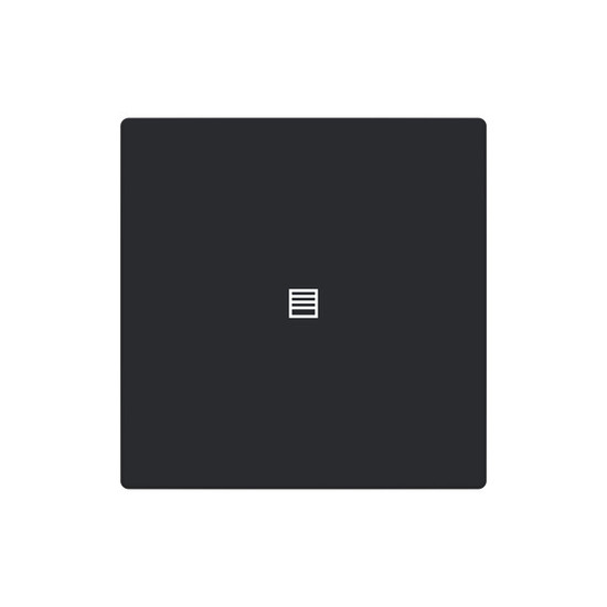 Busch-Jaeger Abdeckung als Taster 1-fach mit Symbol Jalousie Format 63 - solo/future 2CKA006199A0087 LFJT/A.1.63.11-885