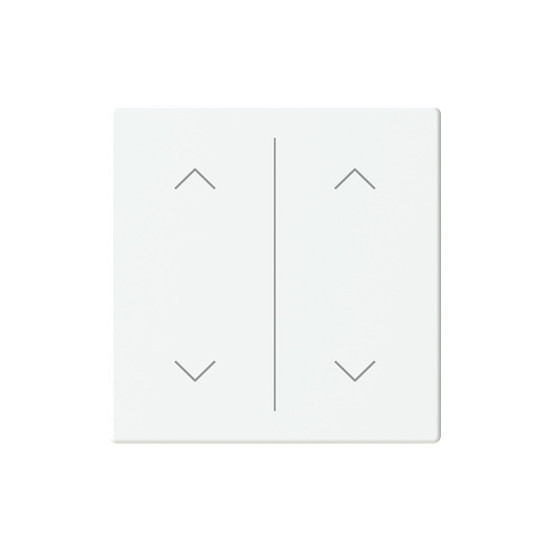 Busch-Jaeger Abdeckung als Wippe 2-fach mit Symbol Auf/Ab Format 63 - solo/future 2CKA006199A0250 LFAW/A.2.63.11-84